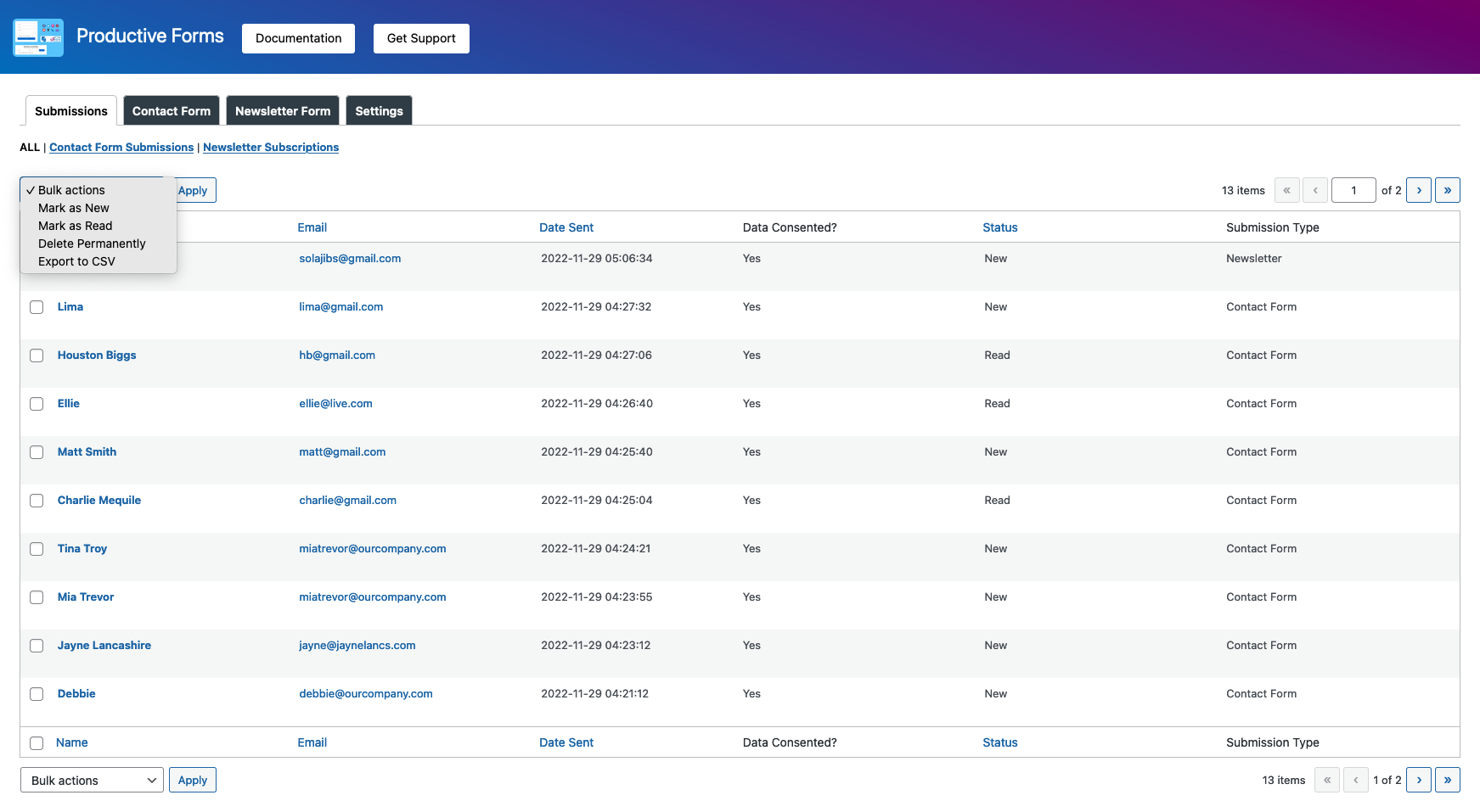 Admin Settings and Configurations