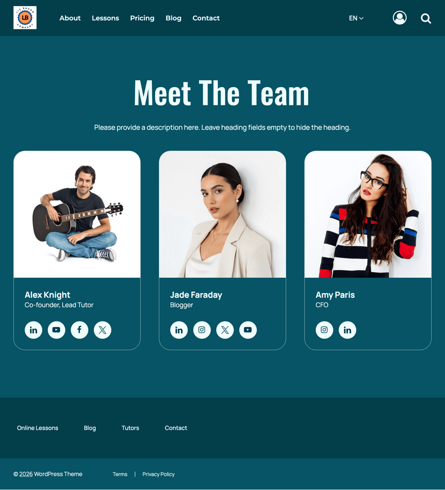 COLOR SCHEME: Aquamarine Monochromatic