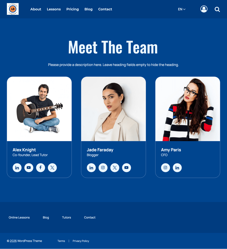 COLOR SCHEME: Blue, Monochromatic